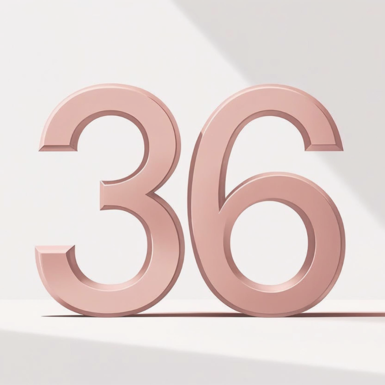 letters 3 and 6 in large font